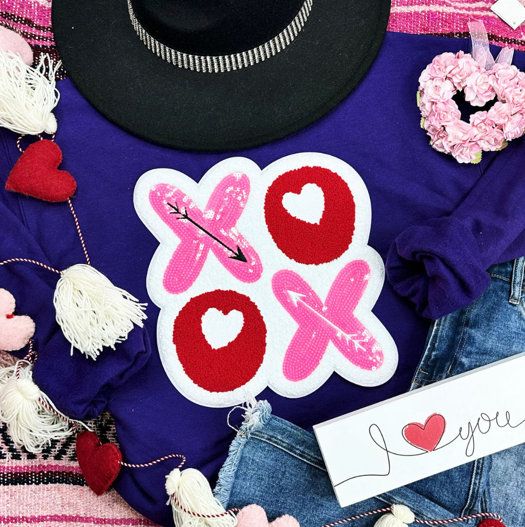 XOXO Sequin and Chenille