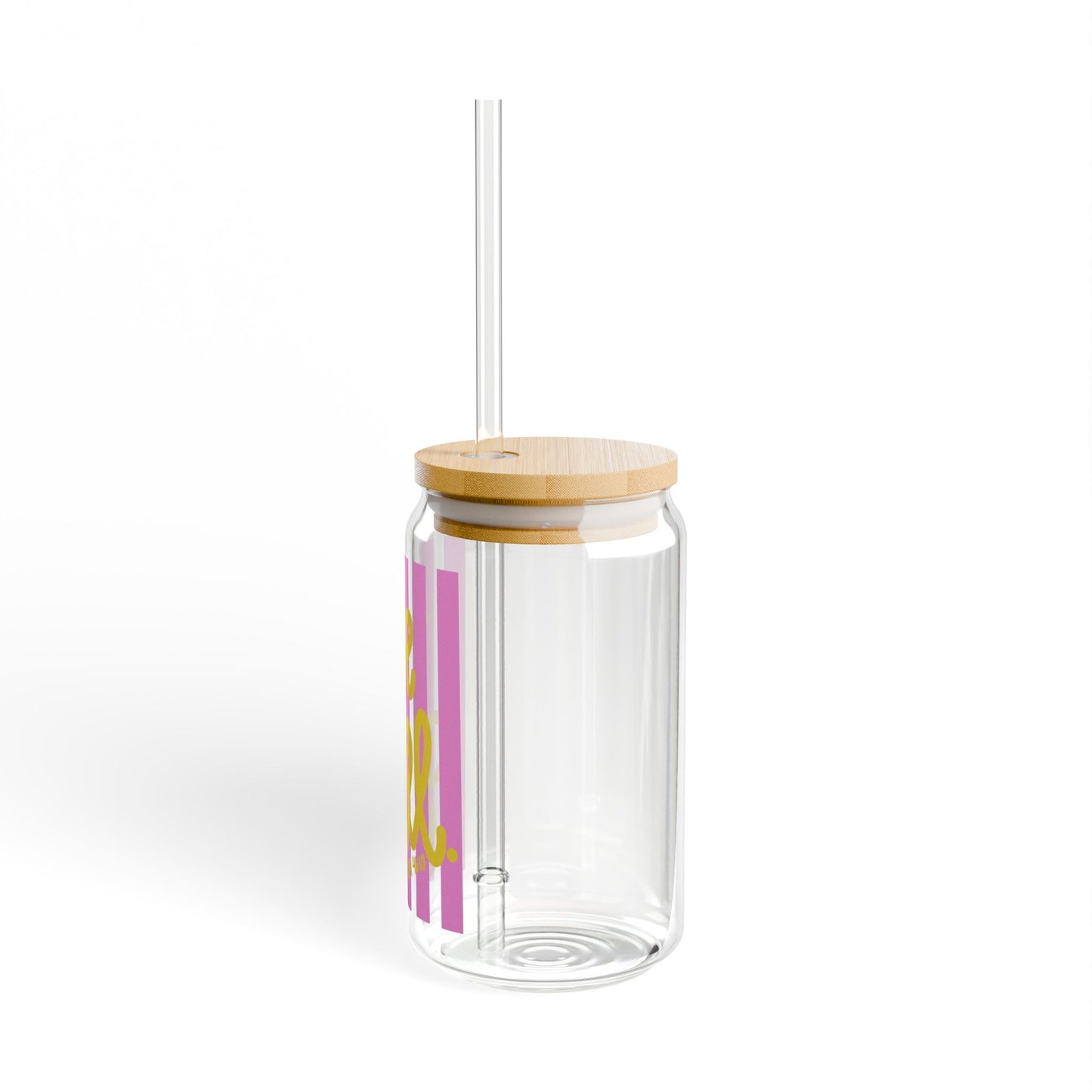 Be Still Sipper Glass — 16oz Insulated Straw Tumbler with Bamboo Lid