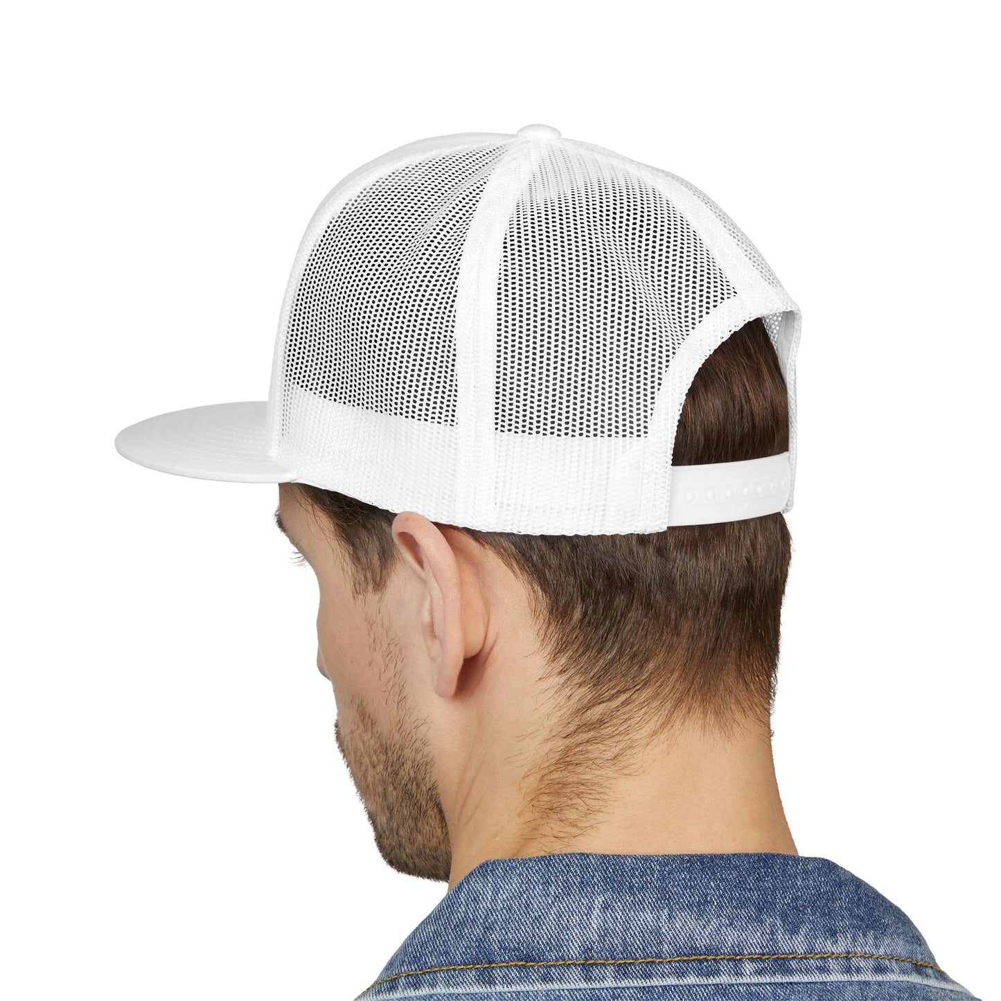 Loves Jesus and America Too Patriotic Faith Mesh Cap