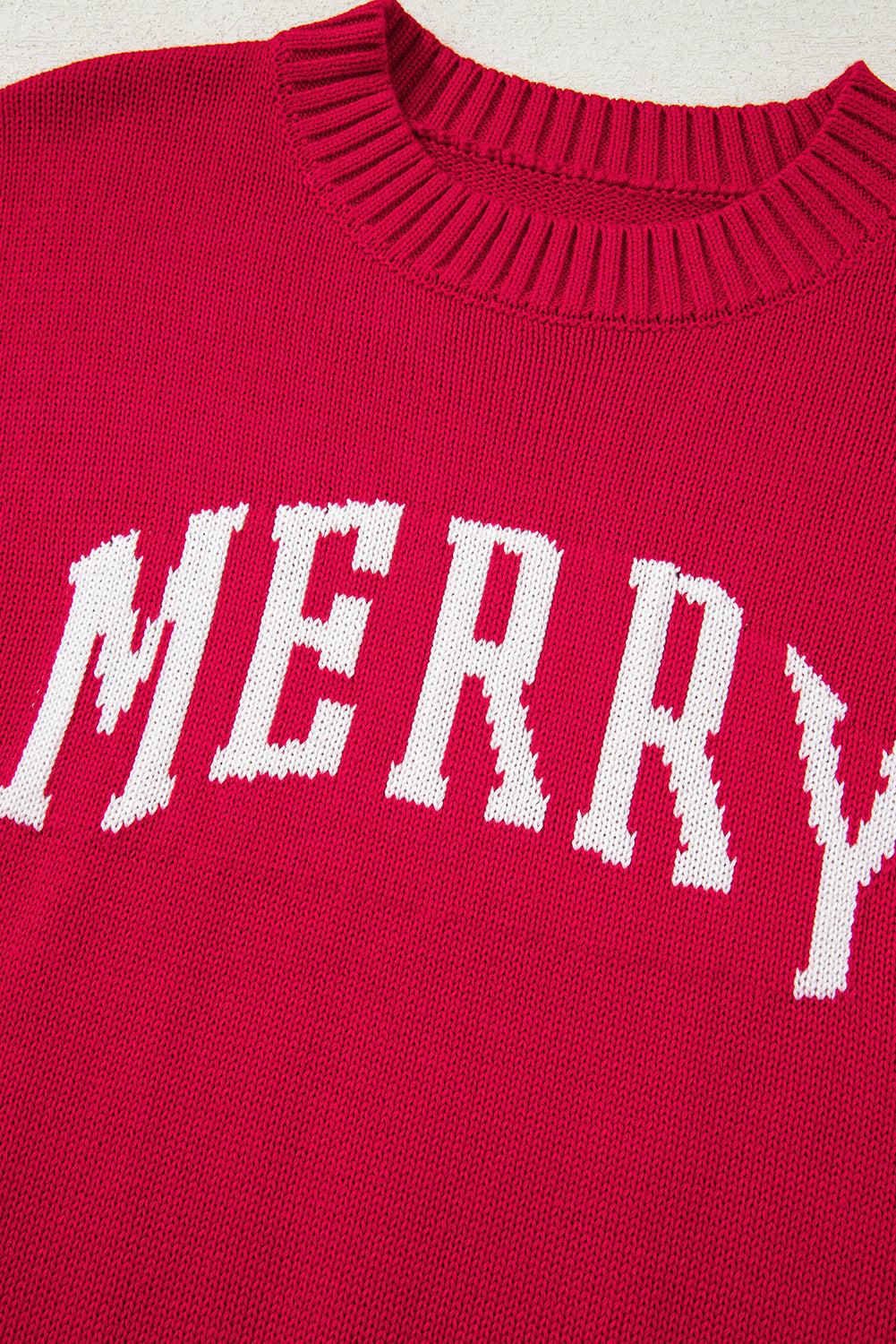 Red MERRY Christmas Holiday Baggy Sweater
