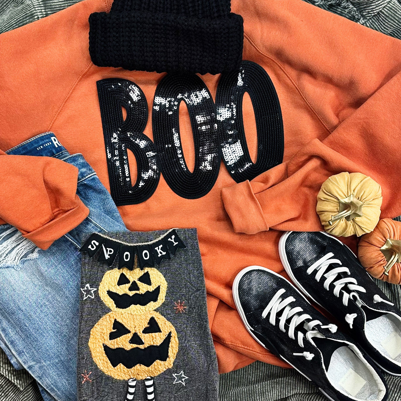 Sequin BOO Sweatshirt