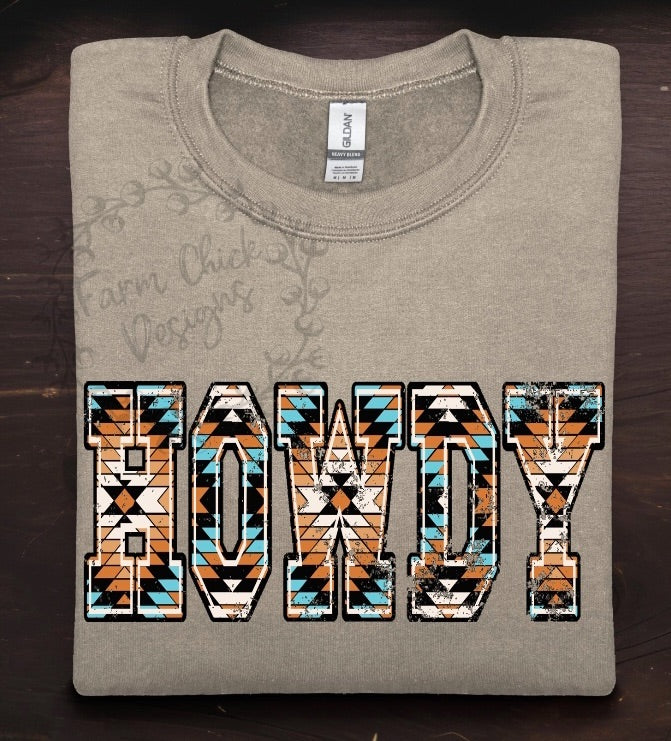HOWDY Aztec Sweatshirt