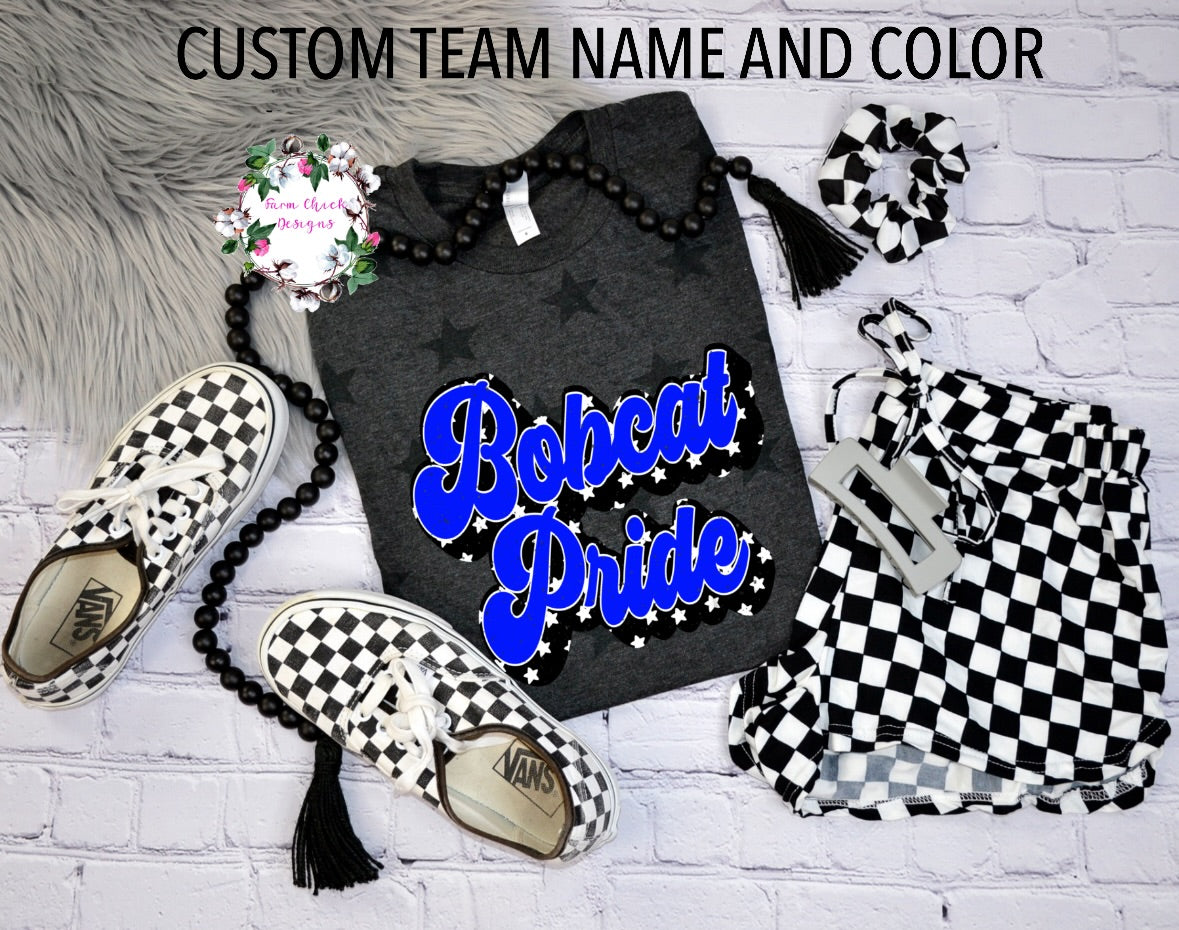 CUSTOM SCHOOL PRIDE STAR TEE
