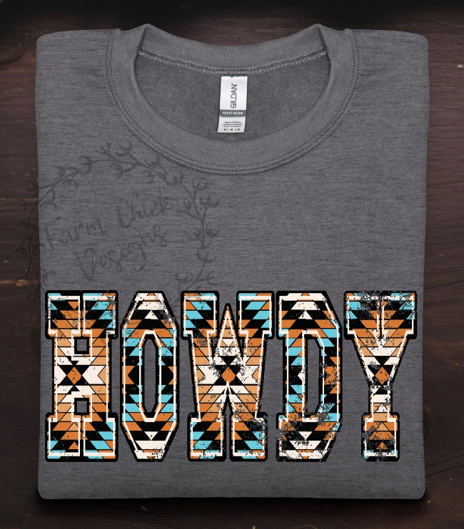 HOWDY Aztec Sweatshirt