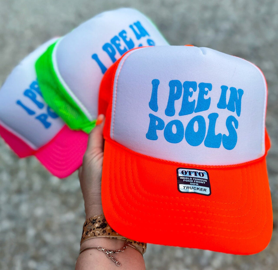 I Pee In Pools Trucker Hat