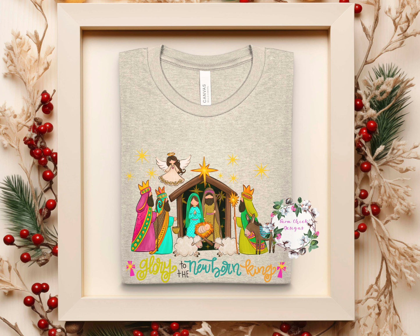 Glory To The Newborn King Short Sleeve Tee