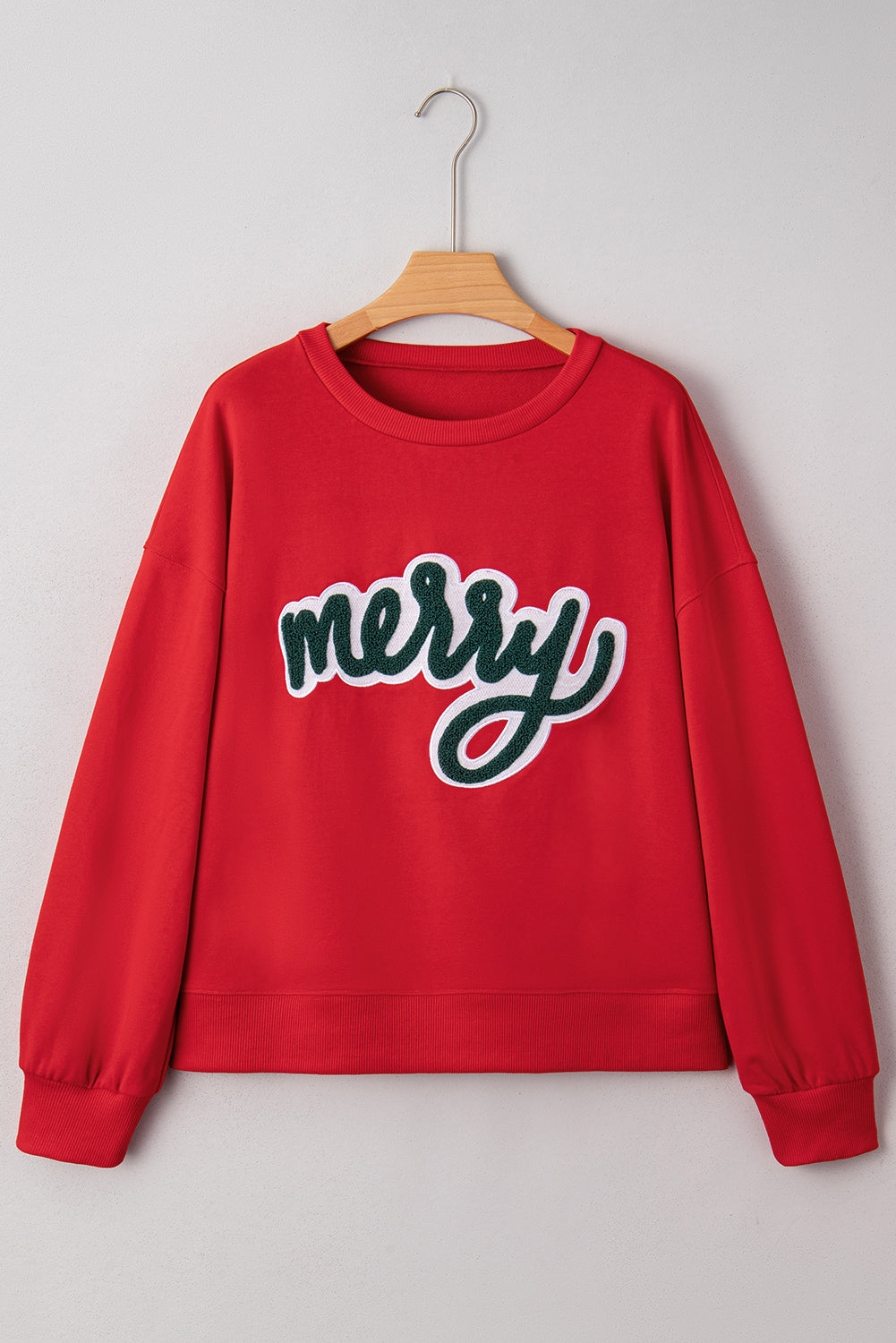 Red Merry Graphic Sweatshirt