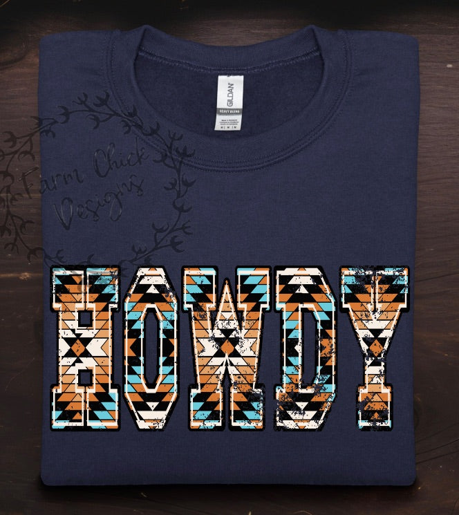 HOWDY Aztec Sweatshirt