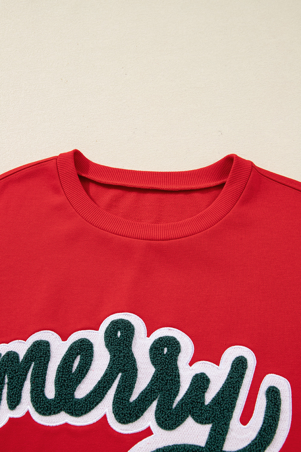 Red Merry Graphic Sweatshirt