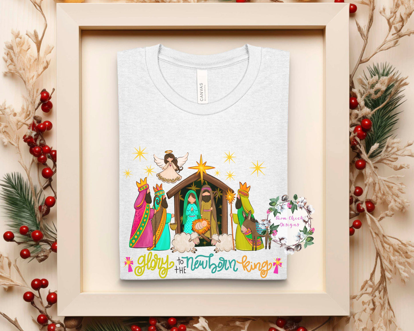 Glory To The Newborn King Short Sleeve Tee
