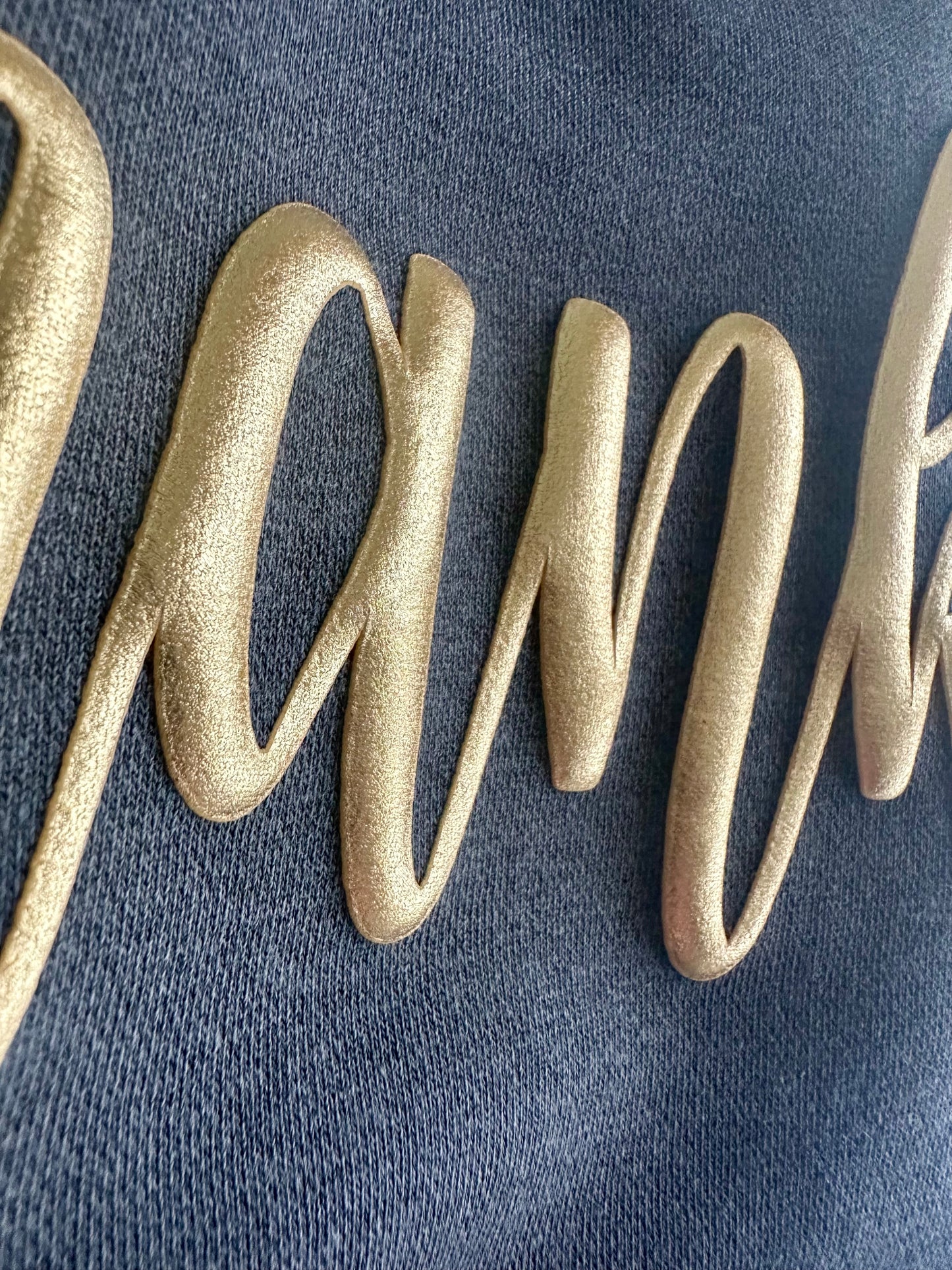 CUSTOM GOLD PUFF TOP`
