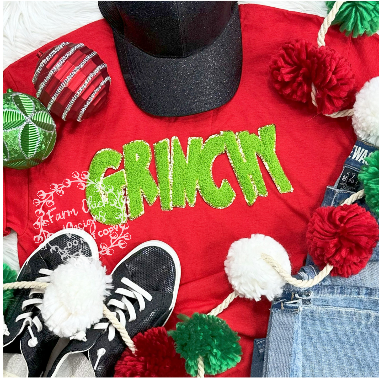 GRINCHY PATCH SWEATSHIRT