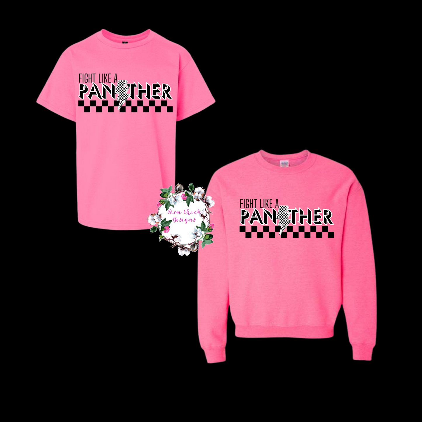 ADULT FIGHT LIKE A PANTHER (PINK OUT)