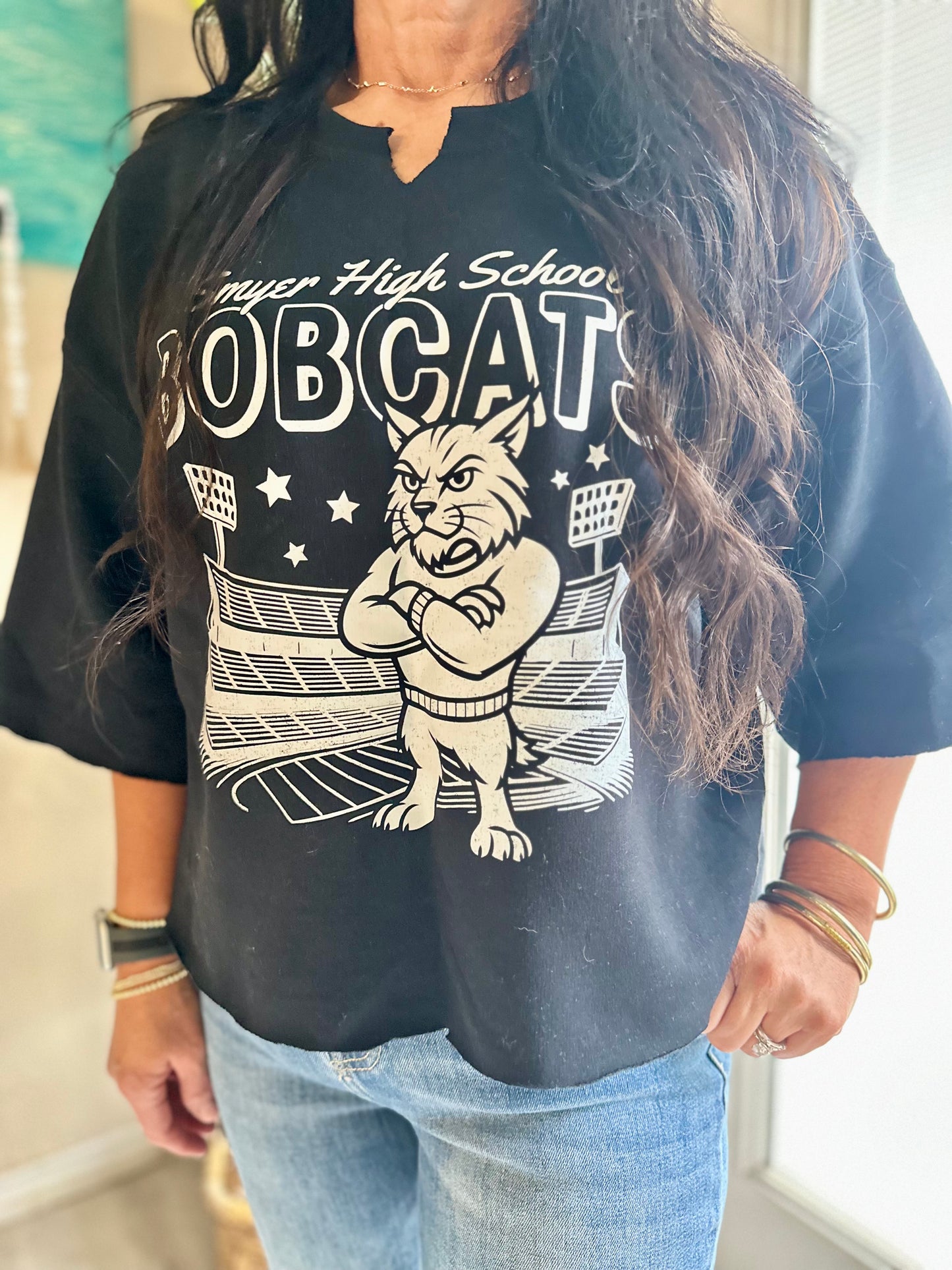 RETRO SHALLOWATER MUSTANGS SWEATSHIRT