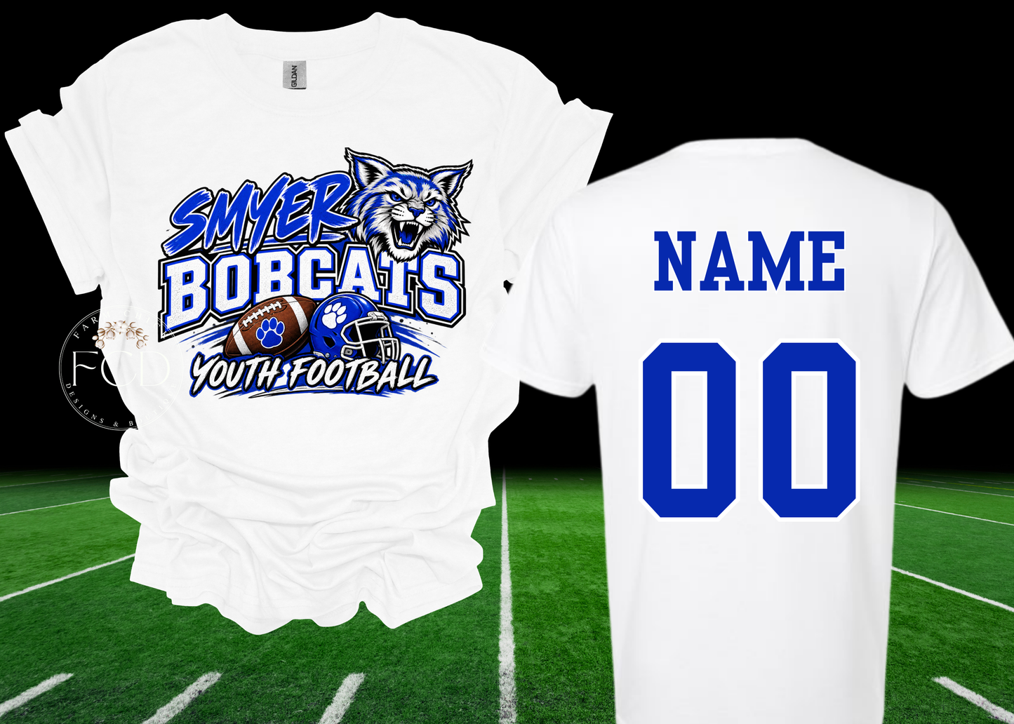 SMYER YOUTH FOOTBALL BELLA CANVAS TSHIRTS