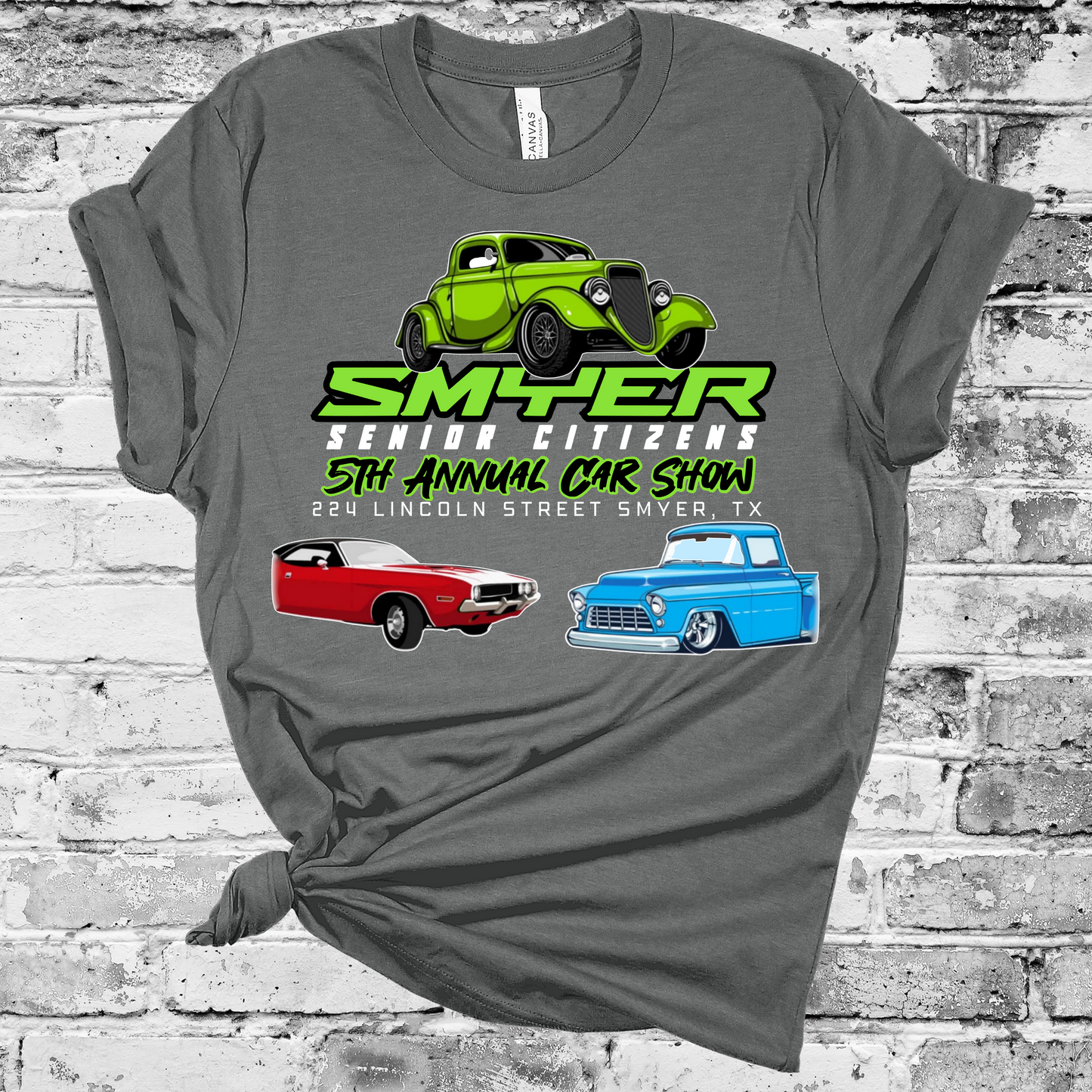 Smyer Senior Citizen's Car Show Bella Canvas Tshirt