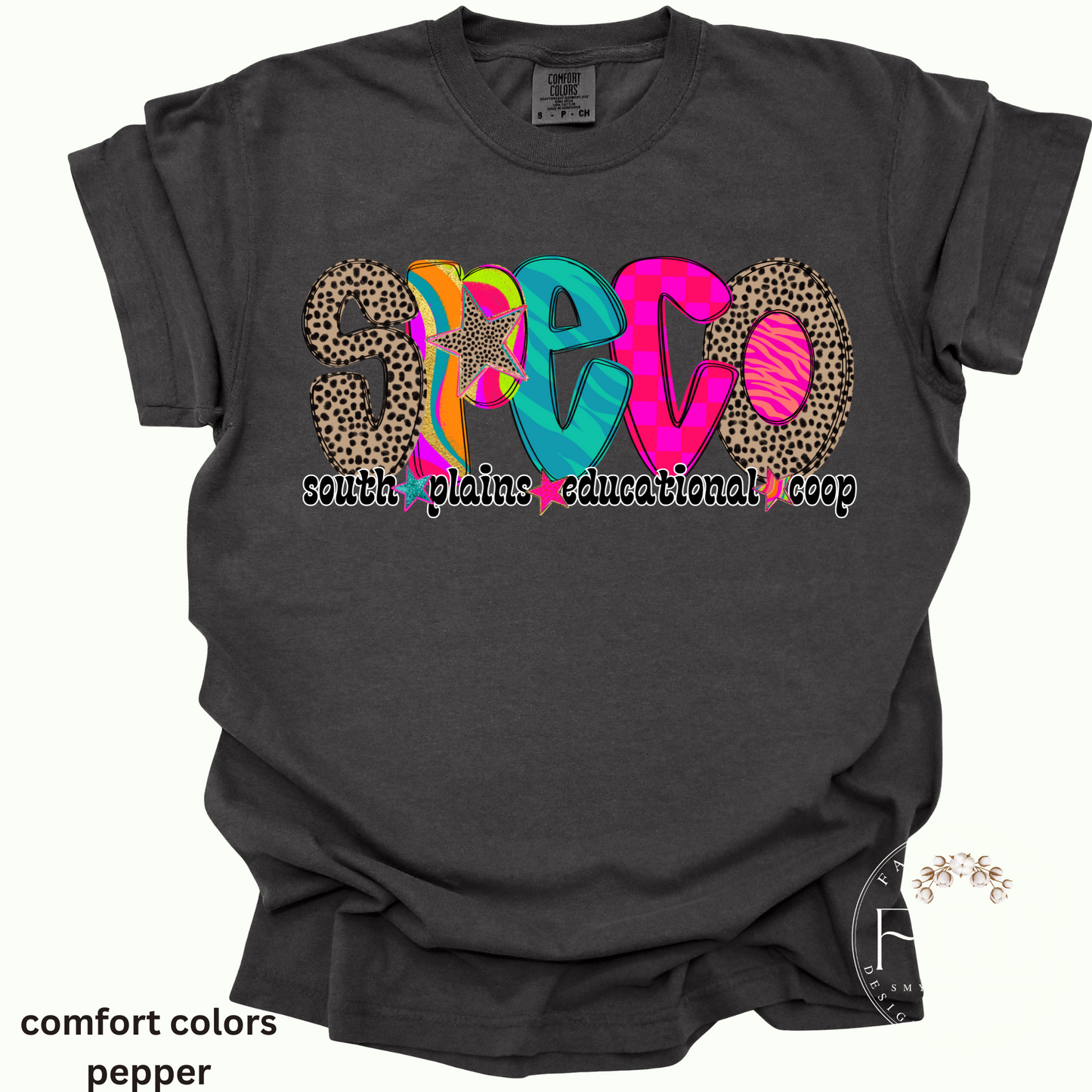 BRIGHT AND FUNKY SPECO COMFORT COLORS TEE