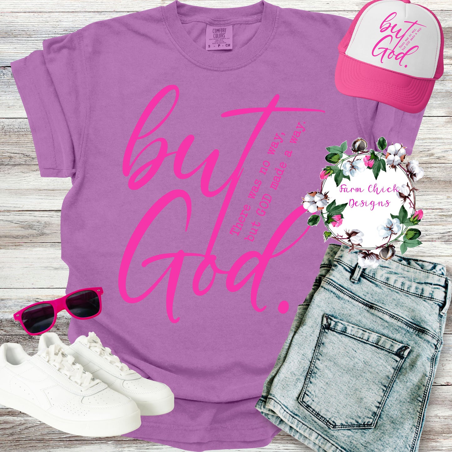But God. Neon Tee