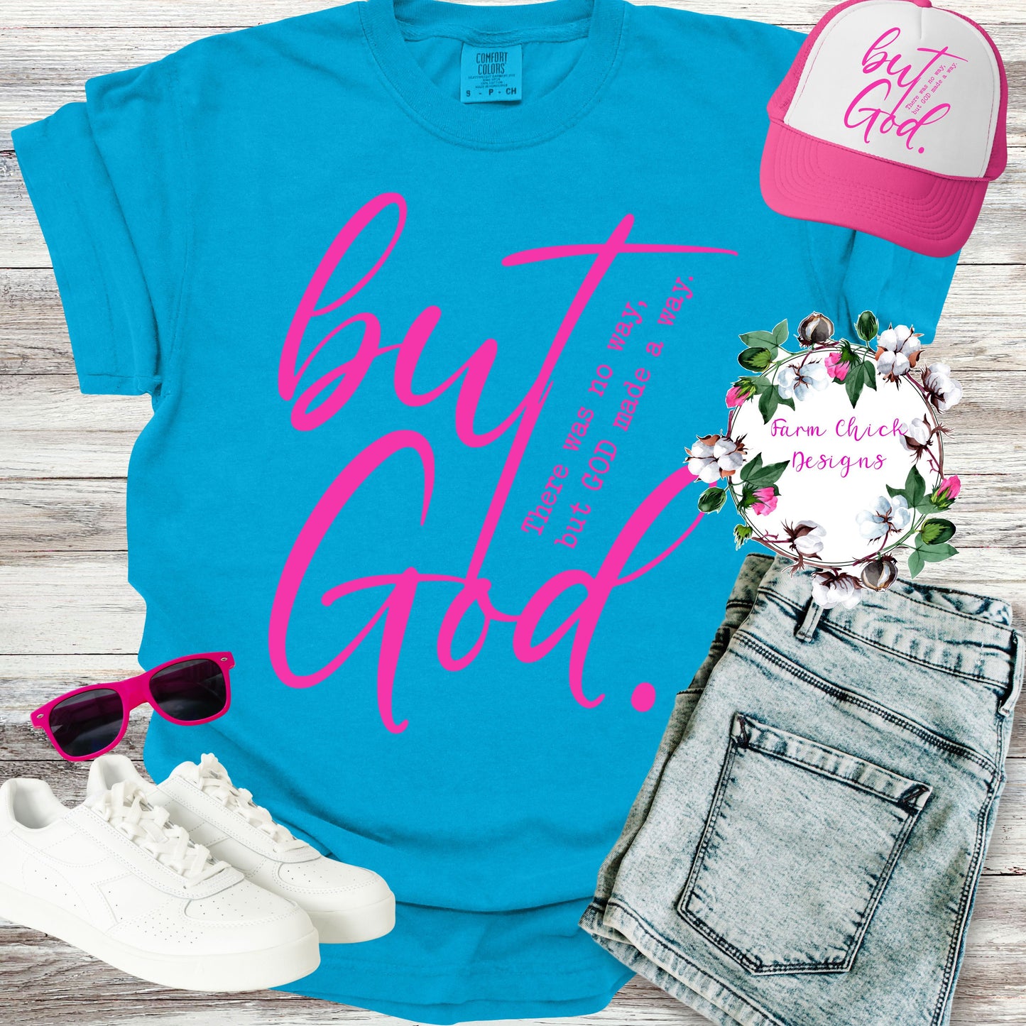 But God. Neon Tee