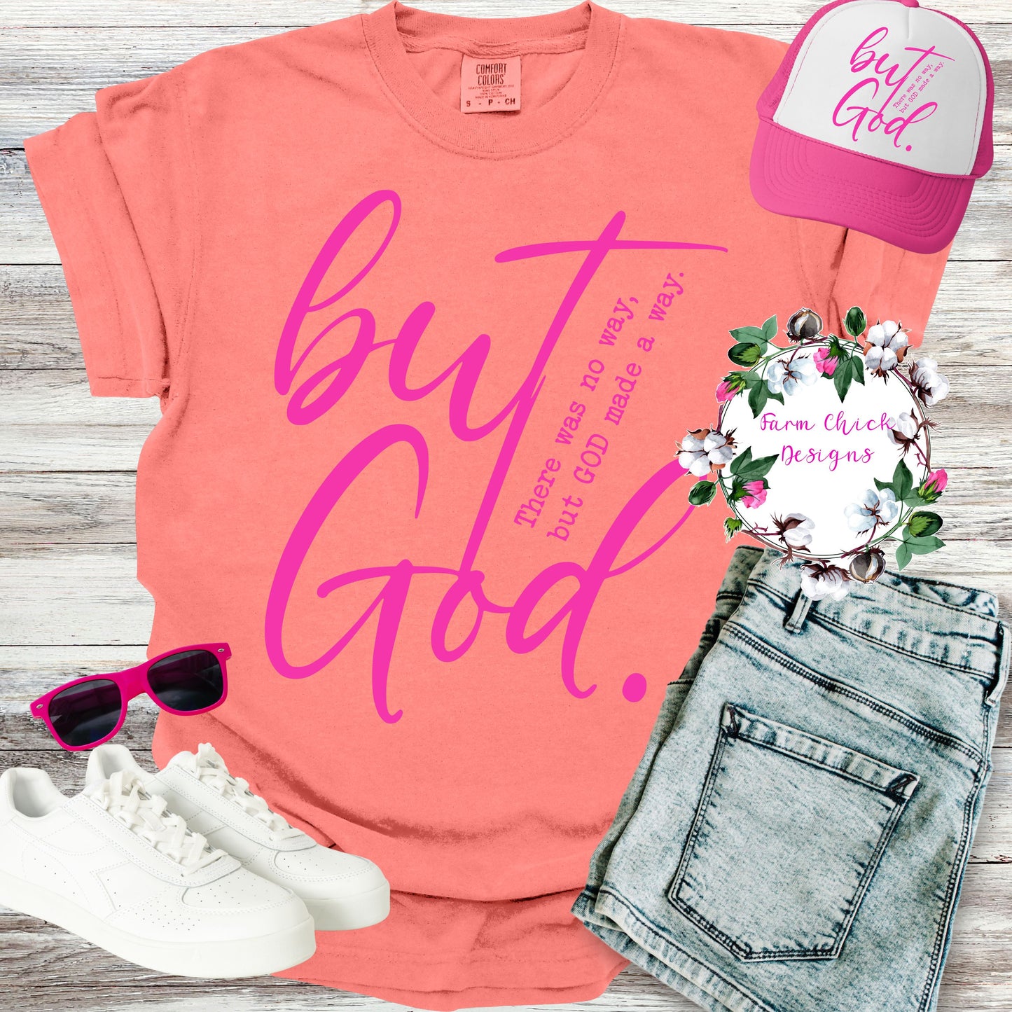 But God. Neon Tee