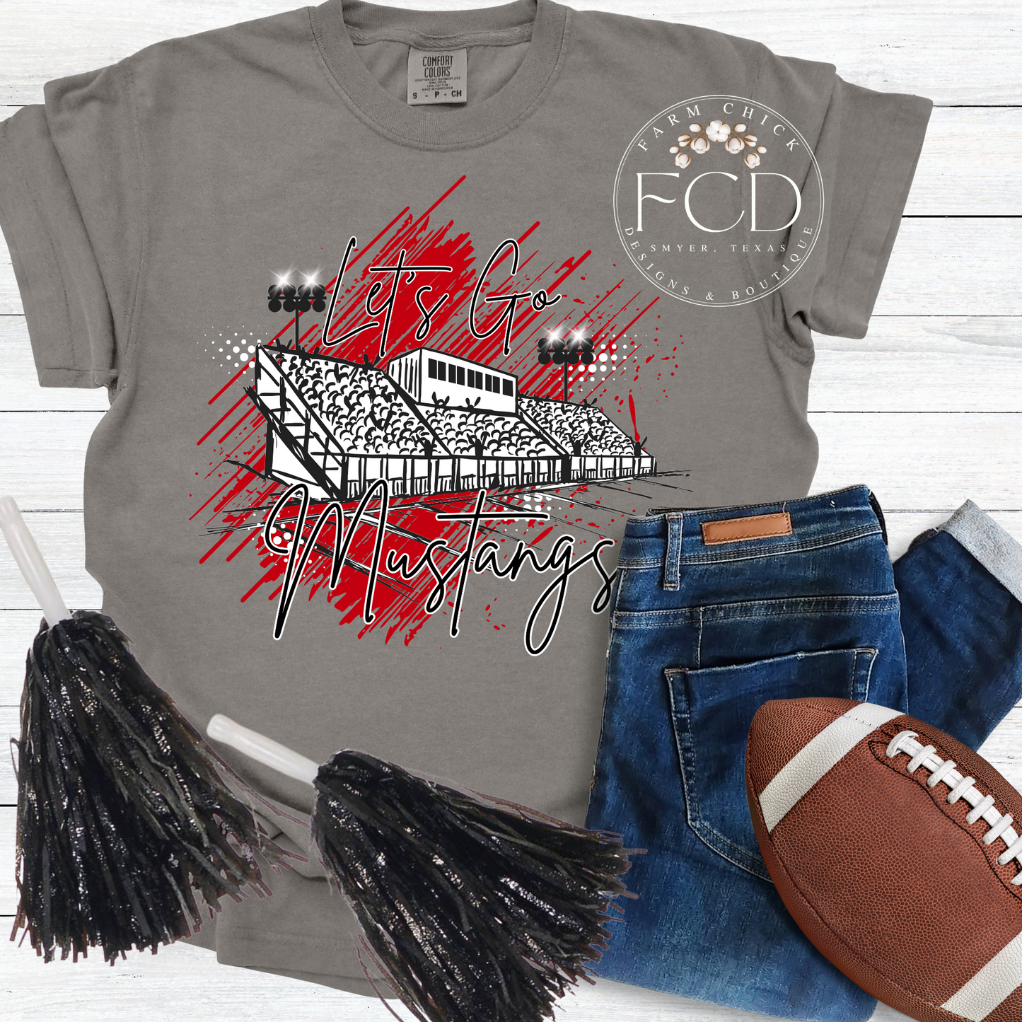 Custom Football Stadium Tee