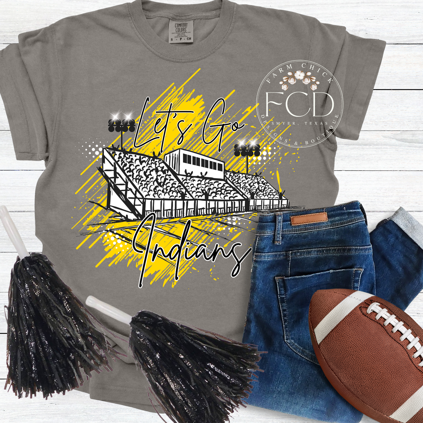 Custom Football Stadium Tee