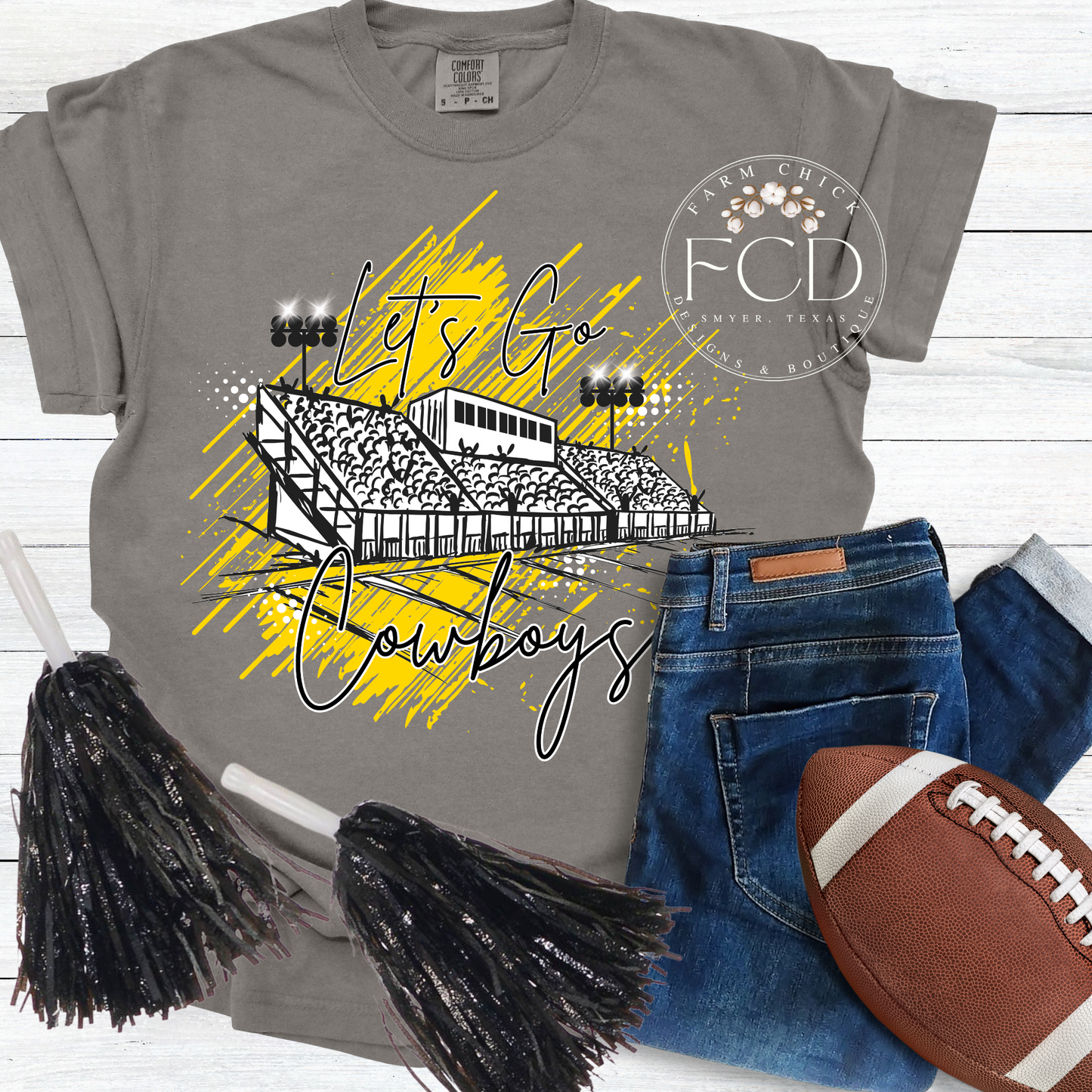 Custom Football Stadium Tee