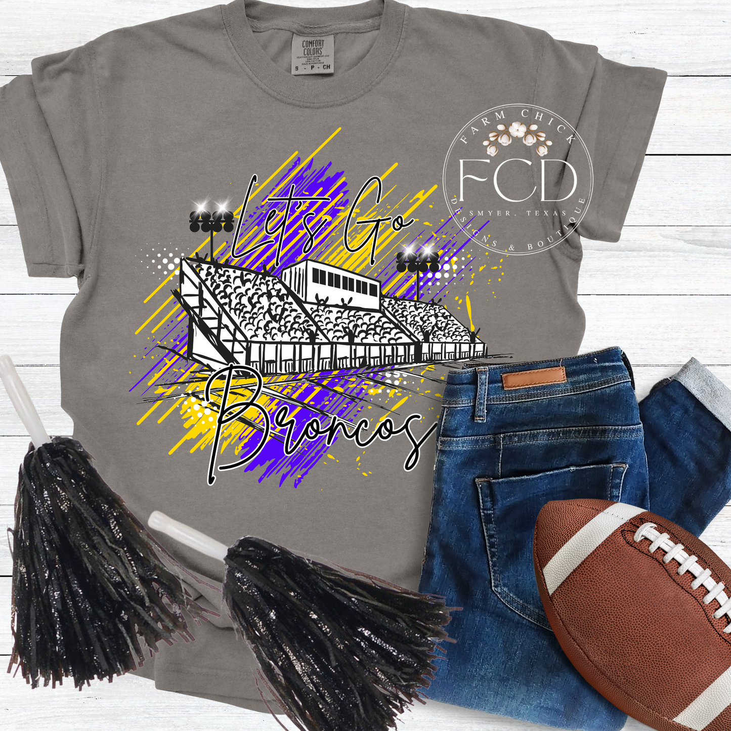 Custom Football Stadium Tee