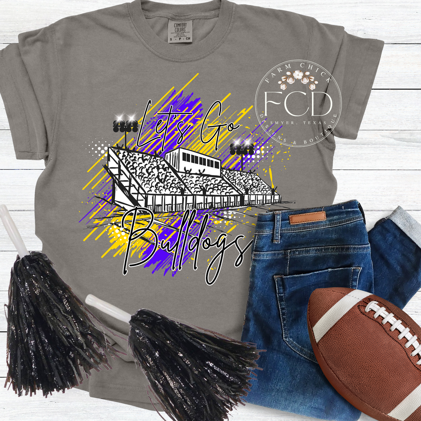 Custom Football Stadium Tee