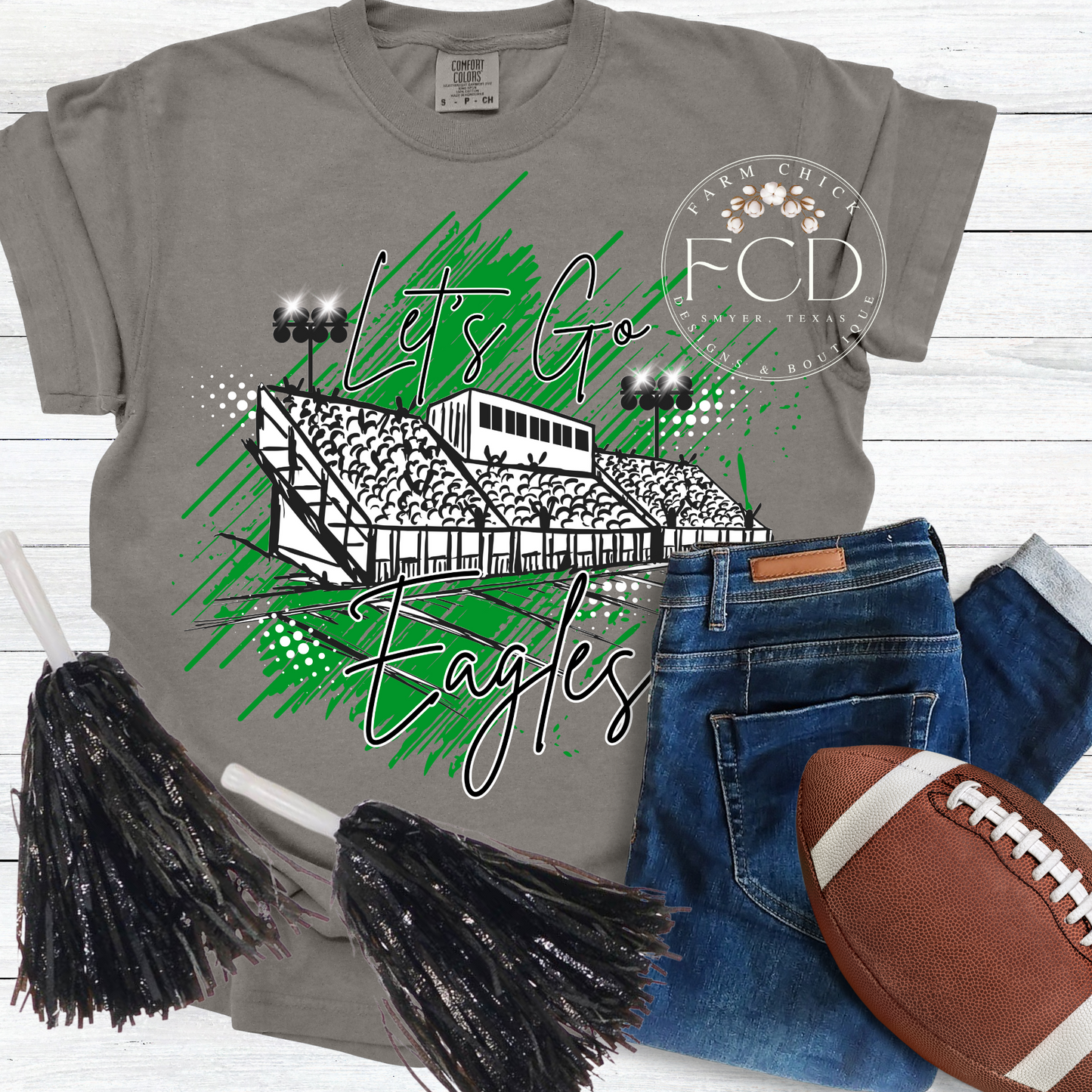 Custom Football Stadium Tee