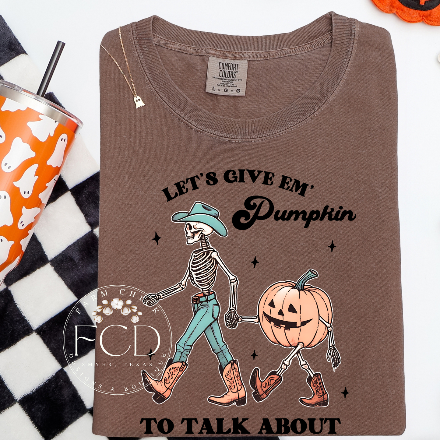LET'S GIVE EM' PUMPKIN TO TALK ABOUT