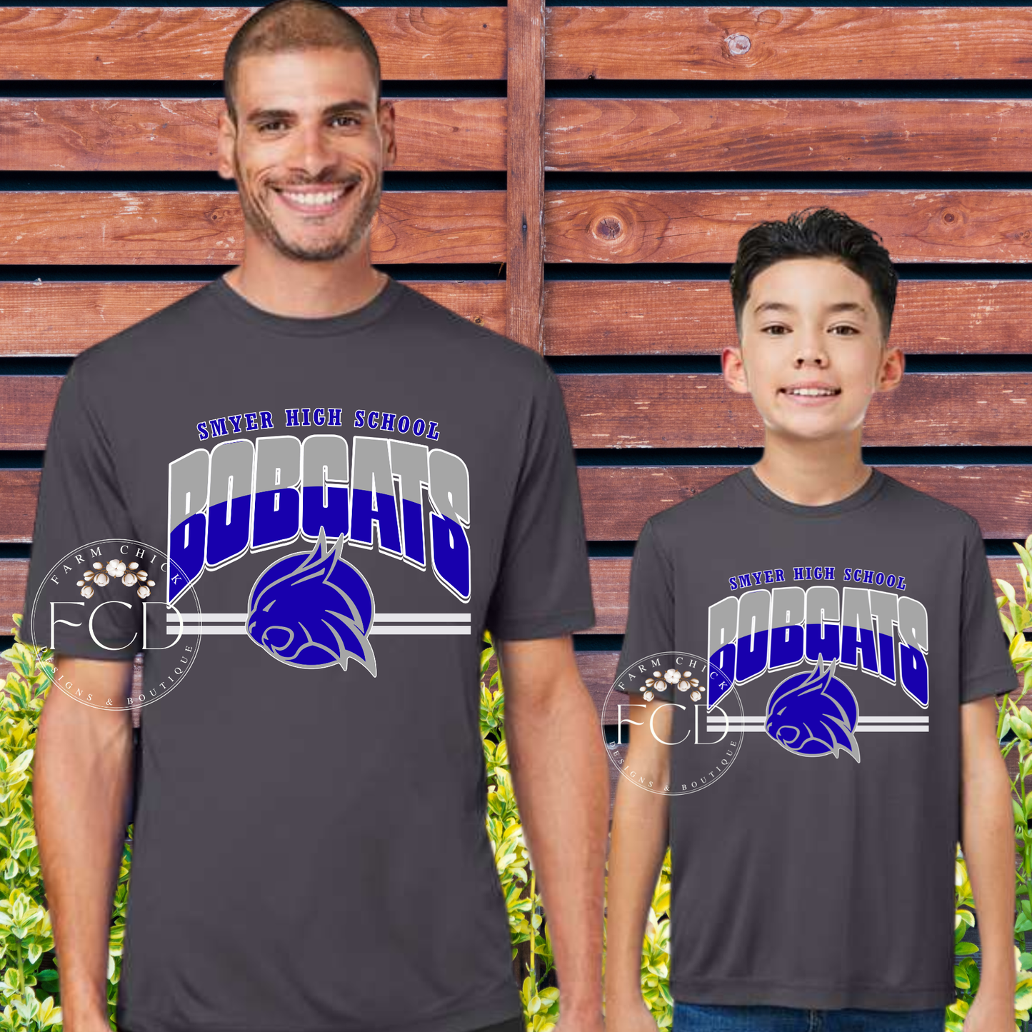 Dri-Fit Smyer High School Bobcats youth and adult