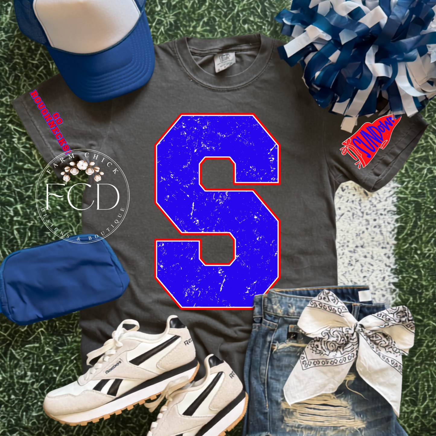 Go Roughnecks Sundown School Spirit Tee
