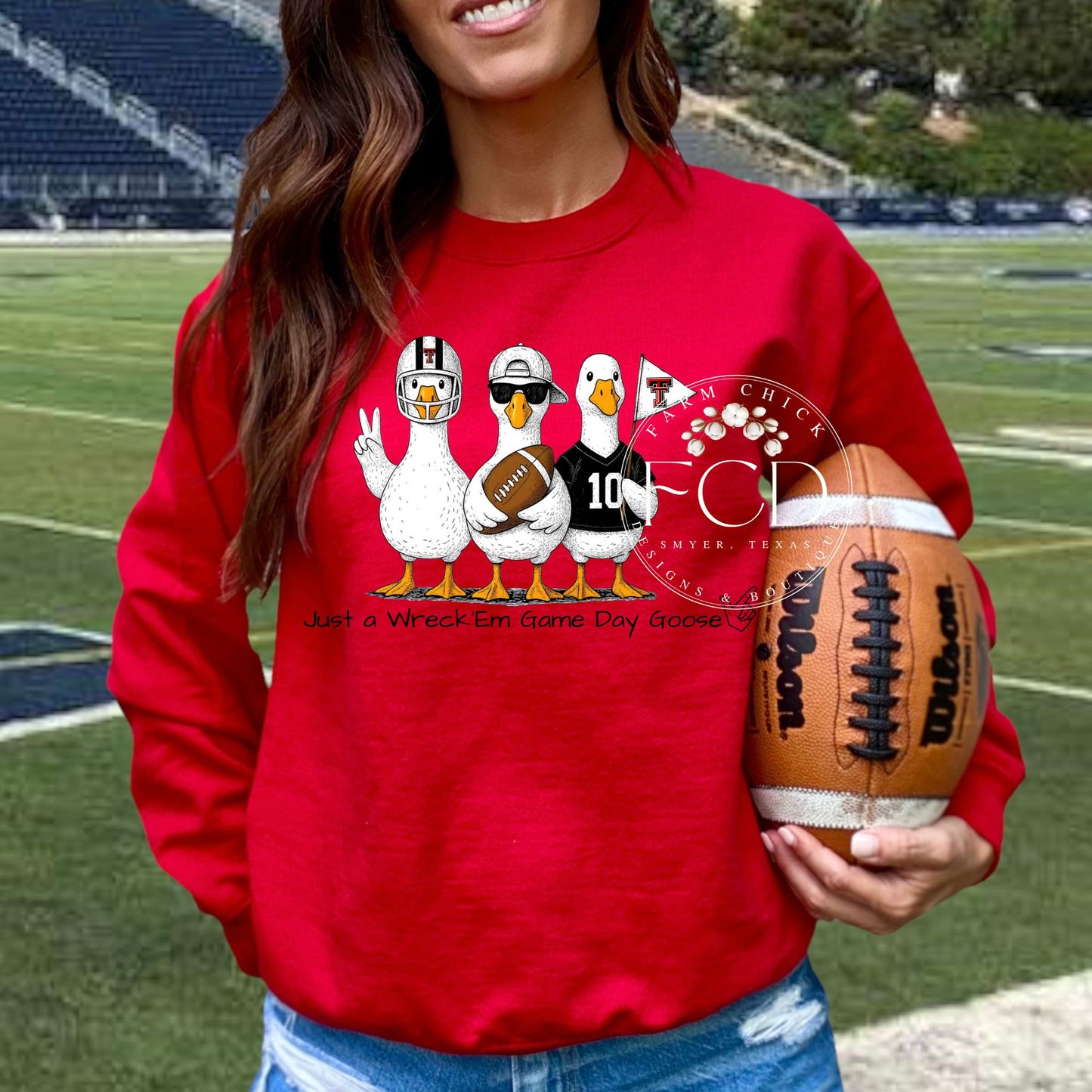 JUST A WRECK'EM GAME DAY GOOSE
