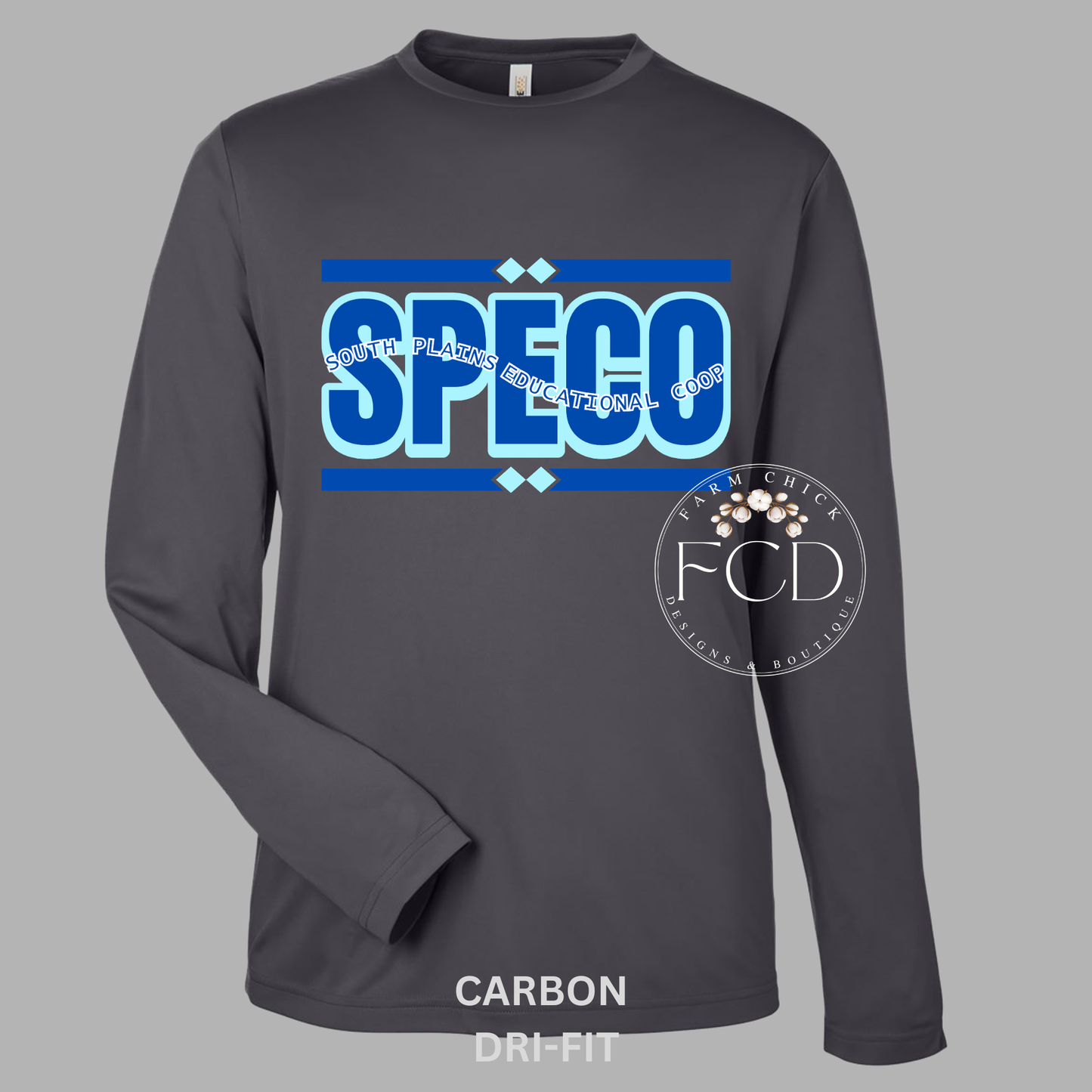 SPECO DRI-FIT TEE, SHORT OR LONG SLEEVE