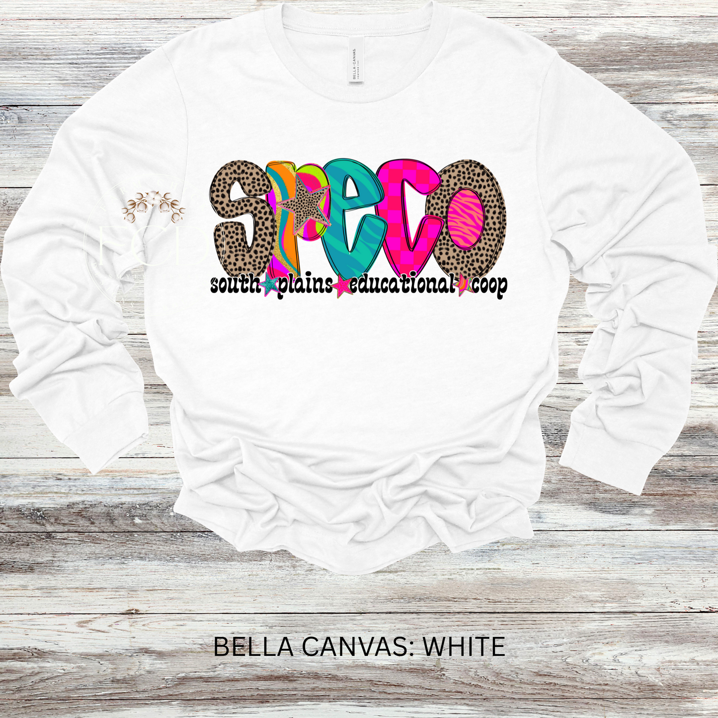 Bright and Funky SPECO Long Sleeve Bella Canvas Tee