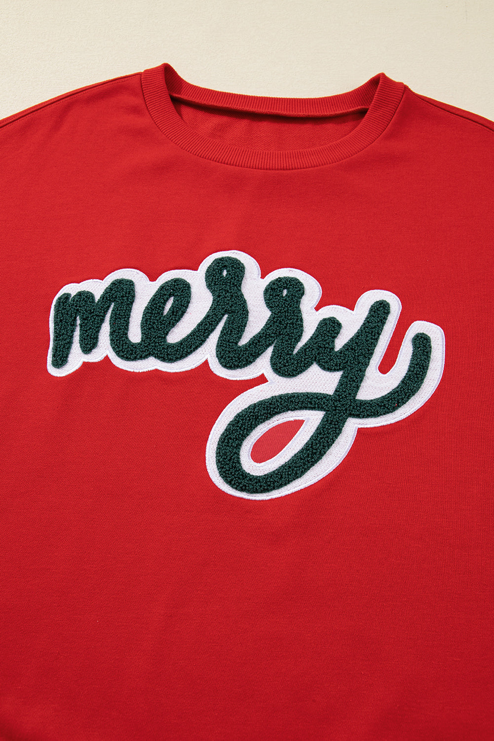 Red Merry Graphic Sweatshirt