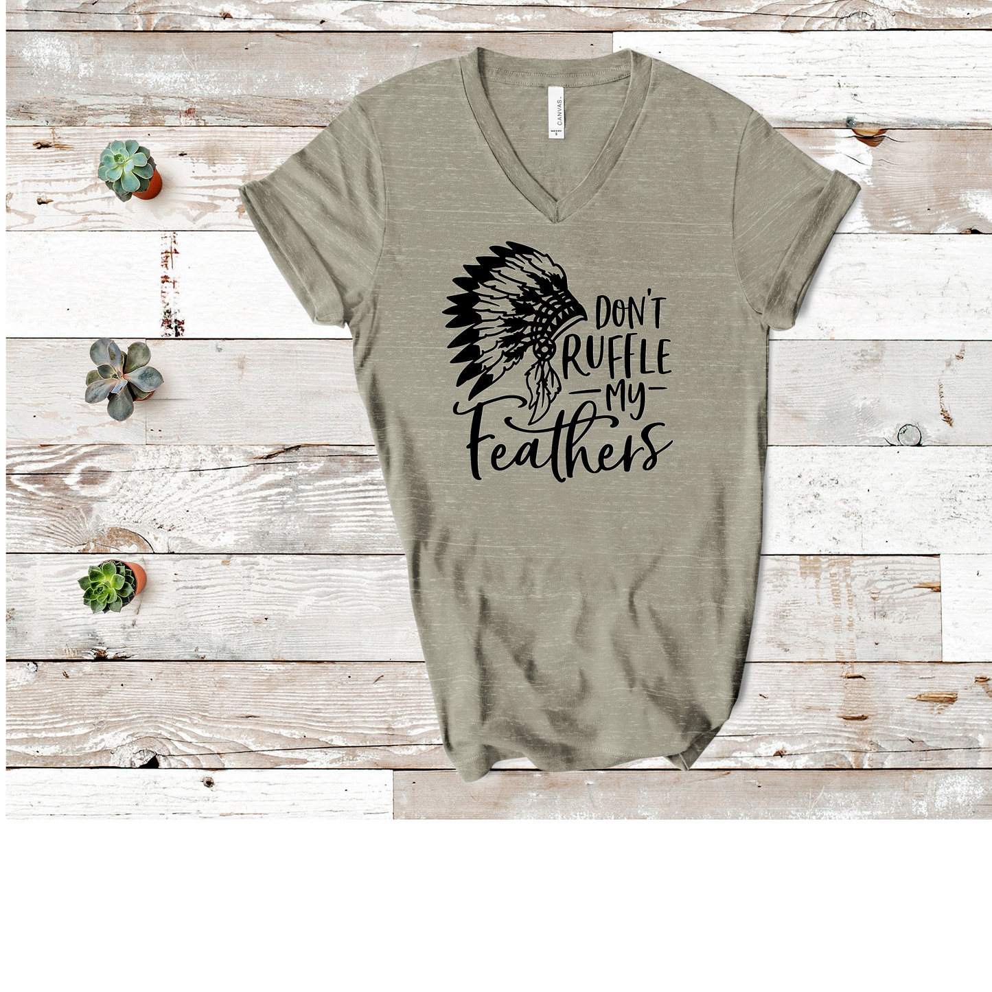 Don't Ruffle My Feathers Vneck