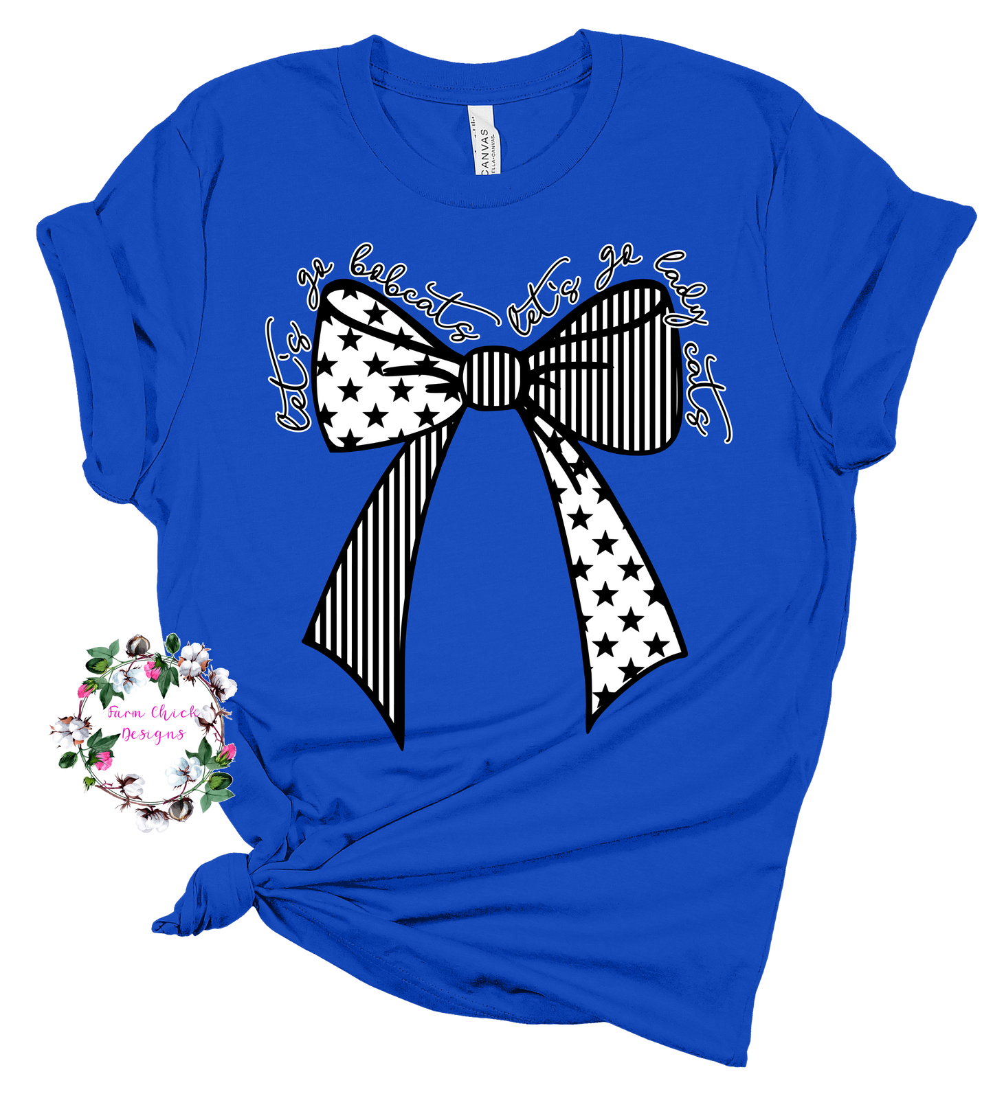 Let's Go Bobcats Spirit tee and sweatshirt