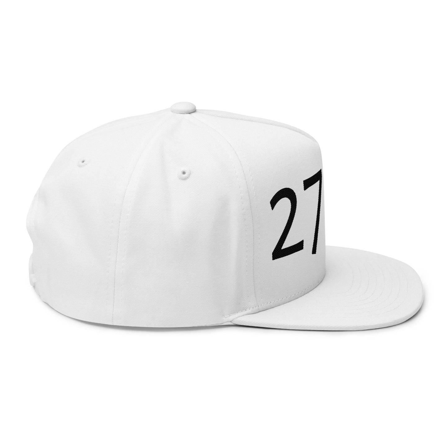 Proverbs 27:17 Embroidered Flat Bill Cap — "Iron Sharpens Iron" Snapback