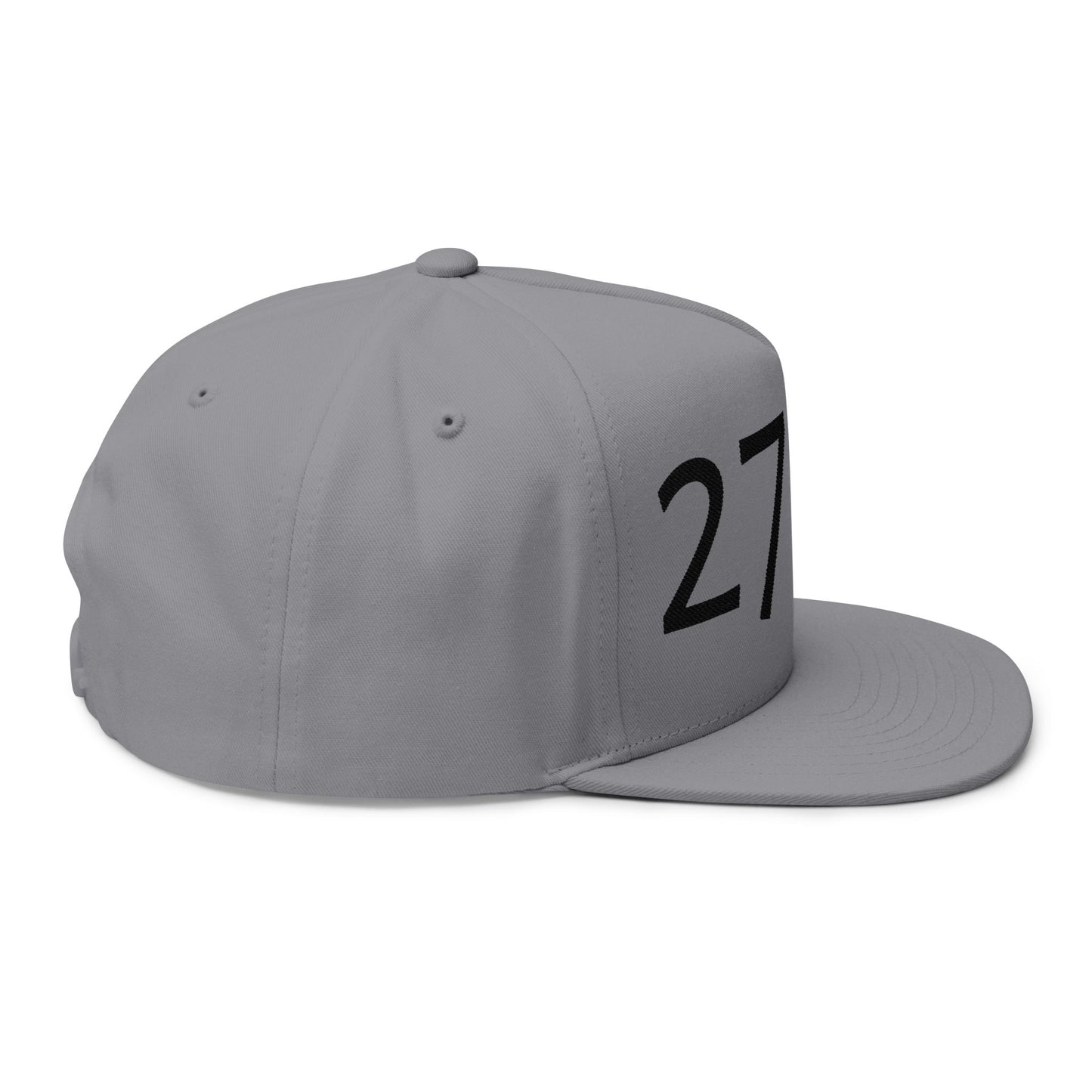 Proverbs 27:17 Embroidered Flat Bill Cap — "Iron Sharpens Iron" Snapback