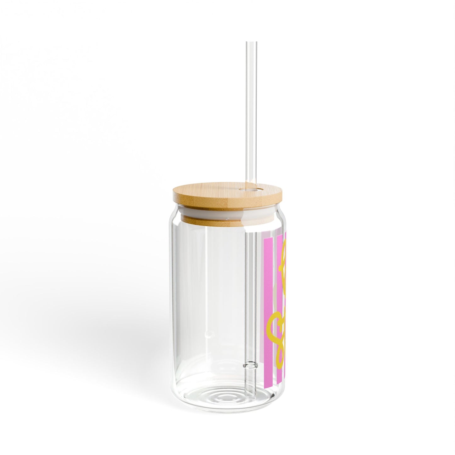 Be Still Sipper Glass — 16oz Insulated Straw Tumbler with Bamboo Lid