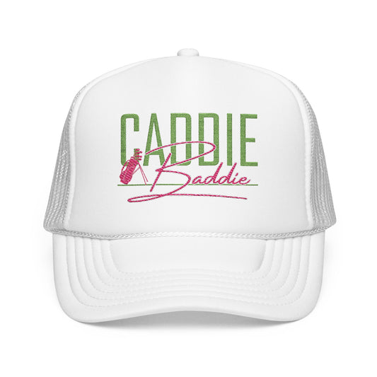 Caddie Baddie Trucker Hat — Golf-Inspired Foam Mesh Cap