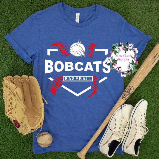 CUSTOM MASCOT BASEBALL PLATE TEE