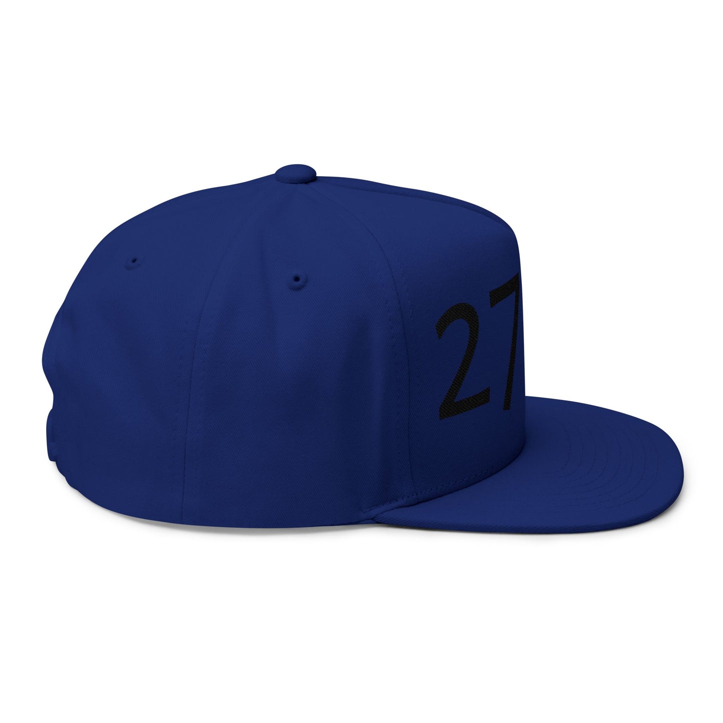 Proverbs 27:17 Embroidered Flat Bill Cap — "Iron Sharpens Iron" Snapback