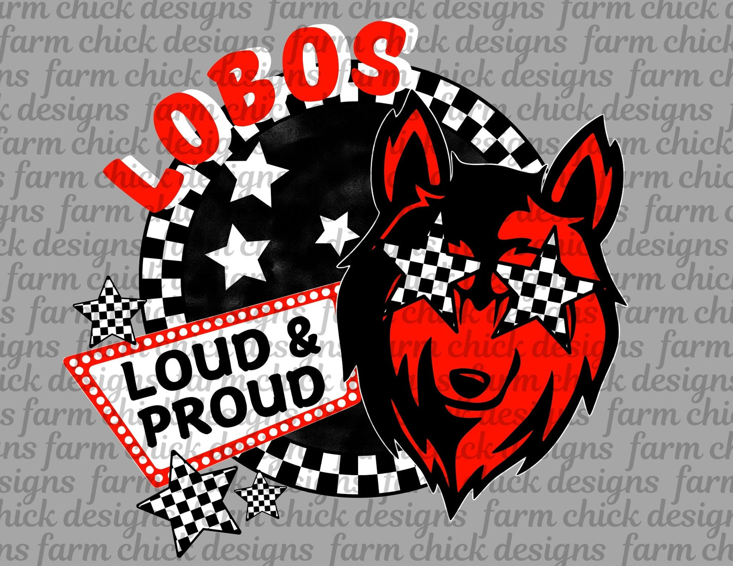 ADULT LOBOS LOUD & PROUD