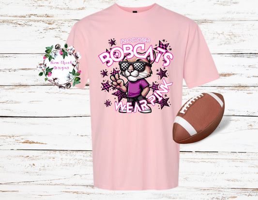 In October Bobcats Wear Pink