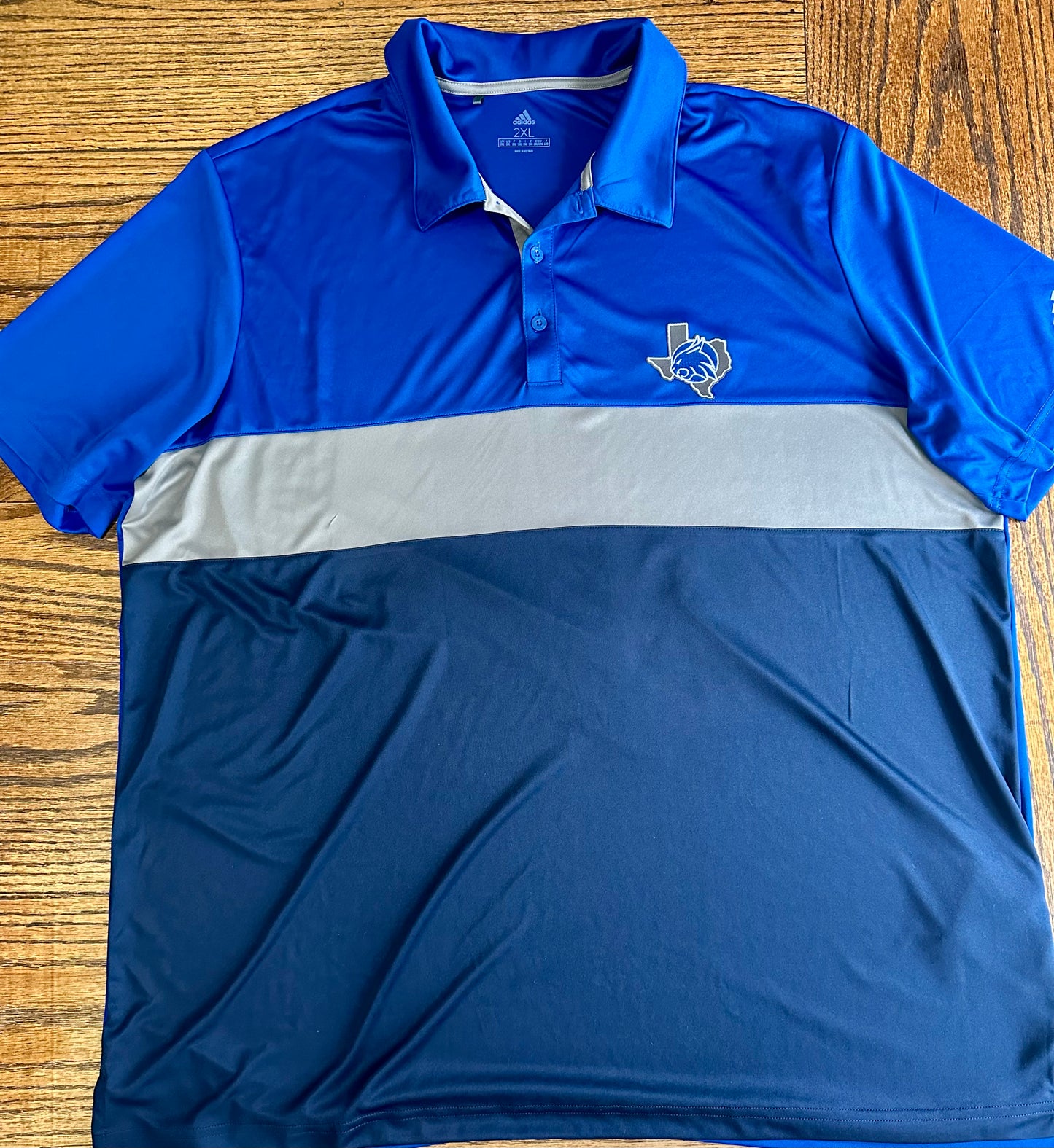 Adidas Color Block Embroidered Texas Bobcat Polo