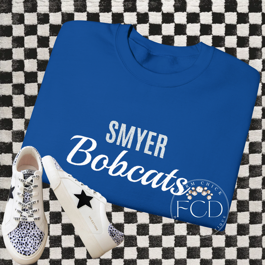 Custom Team Mascot Crewneck Sweatshirt — Embroidered School Spirit
