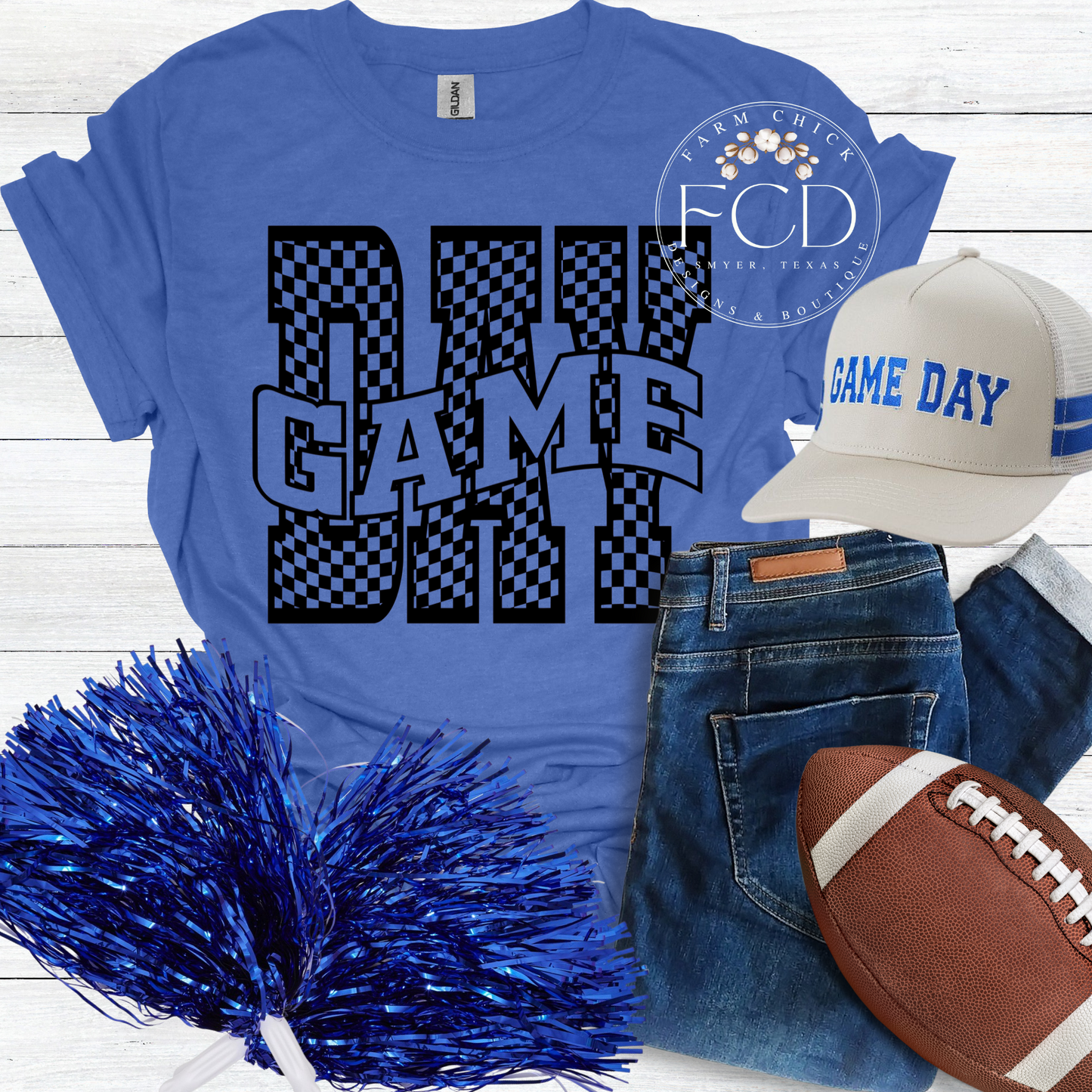 Checkered Game Day Tee